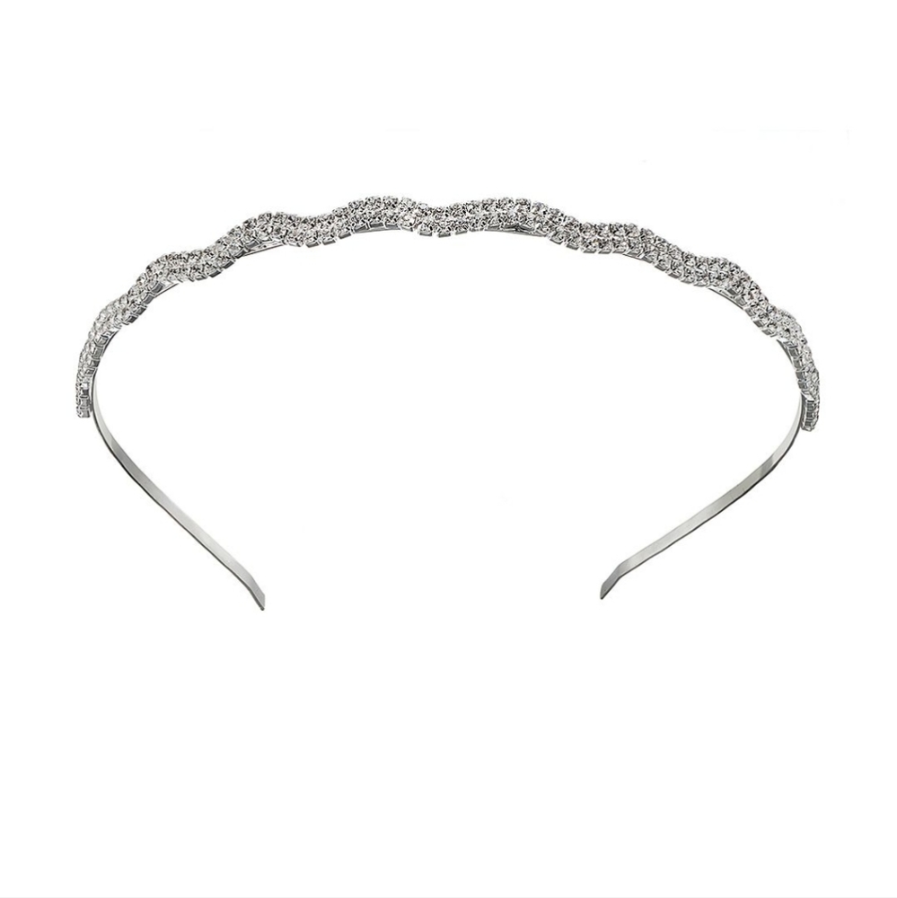 Vieste Simulated Crystal Wavy Headband New With Tags